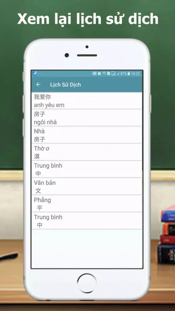 Capturas de tela do Dịch Trung Việt, Việt Trung