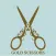 HAIR WORKS GOLD SCISSORS