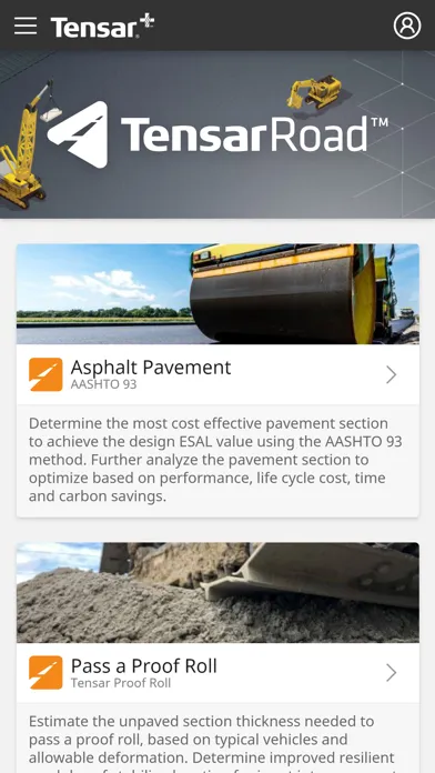 Captures d'écran de Tensar+