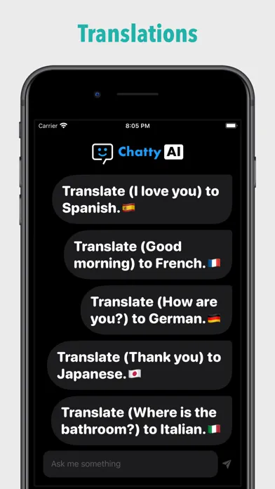 AI Chat! | ChattyAI سکرین شاٹس