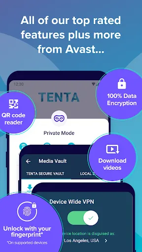 Tenta Private VPN Browser Screenshots