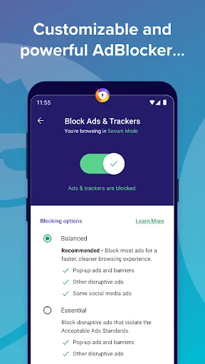 Tenta Private VPN Browser Screenshots