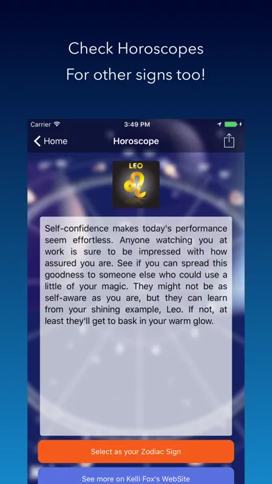 Daily Zodiac Horoscope and Weather Notifications سکرین شاٹس