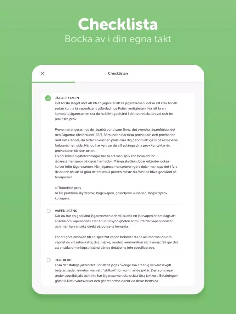 Ta Jägarexamen iPad  স্ক্রিনশট