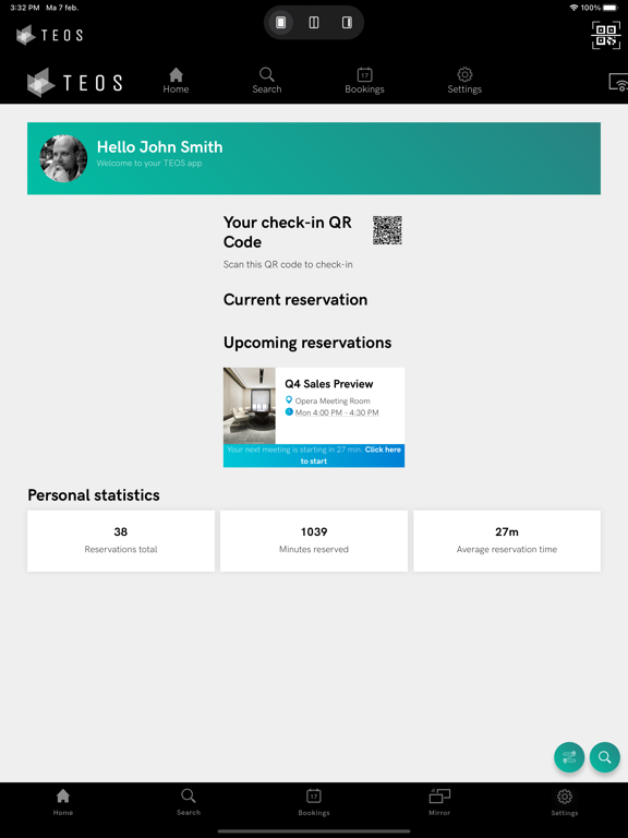 TEOS Mobile V3 iPad  Screenshots