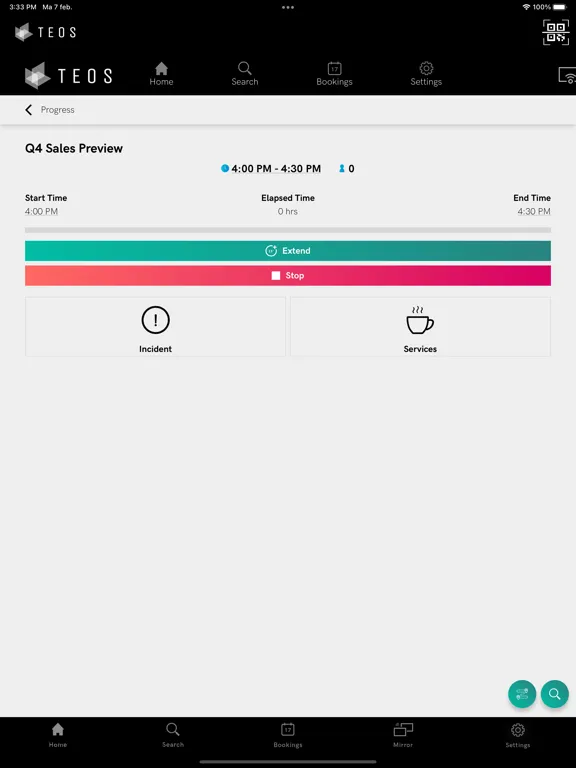 ภาพหน้าจอของ TEOS Mobile V3 iPad 