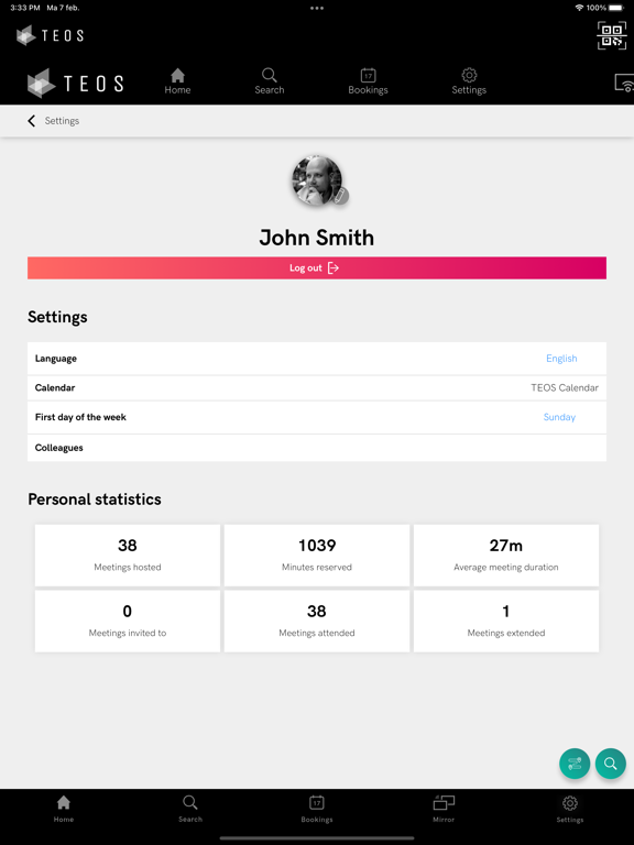 TEOS Mobile V3 iPad  Screenshots