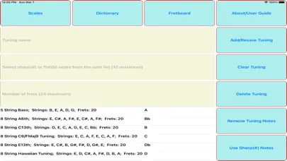 Ảnh chụp màn hình của The Chord and Scale Finder
