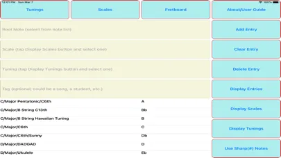 Ảnh chụp màn hình của The Chord and Scale Finder