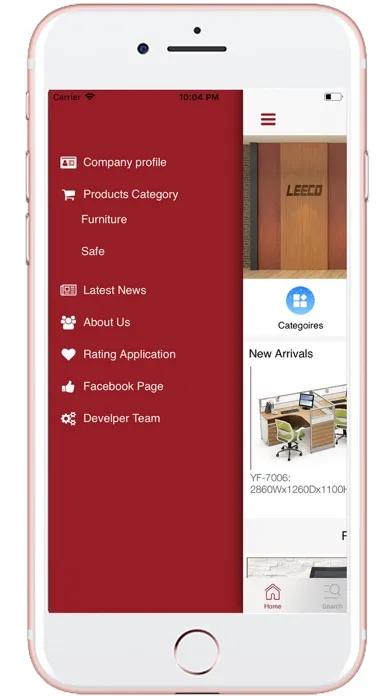 Tangkapan skrin Leeco Furniture
