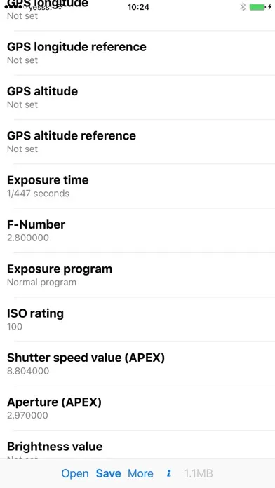 Exif Viewer スクリーンショット