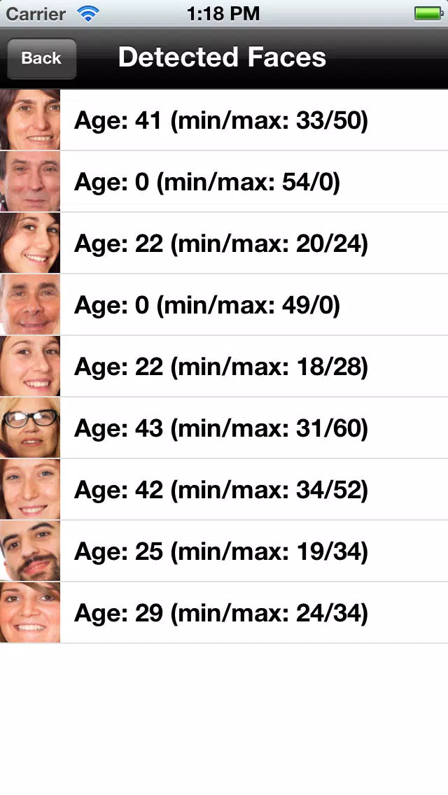 Age Detector (Estimation)应用截图