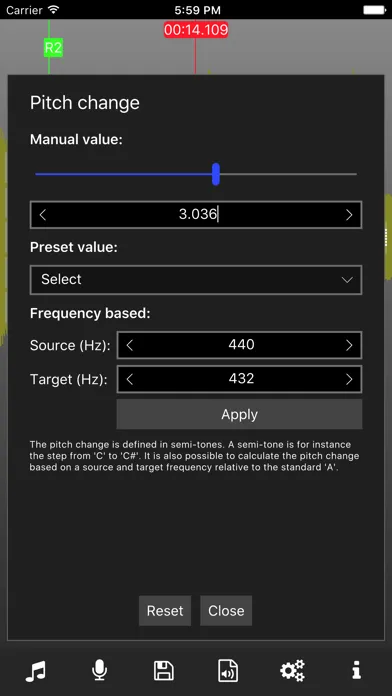 Tangkapan layar Music Speed Changer Pro 2