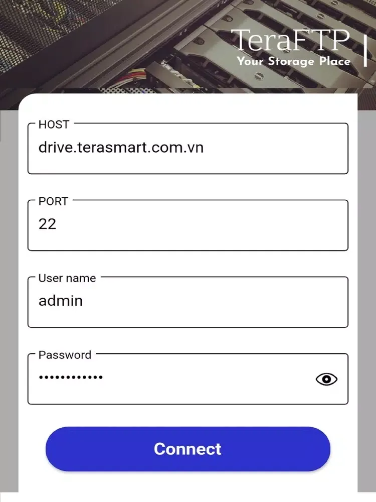 TeraFTP iPad  Screenshots
