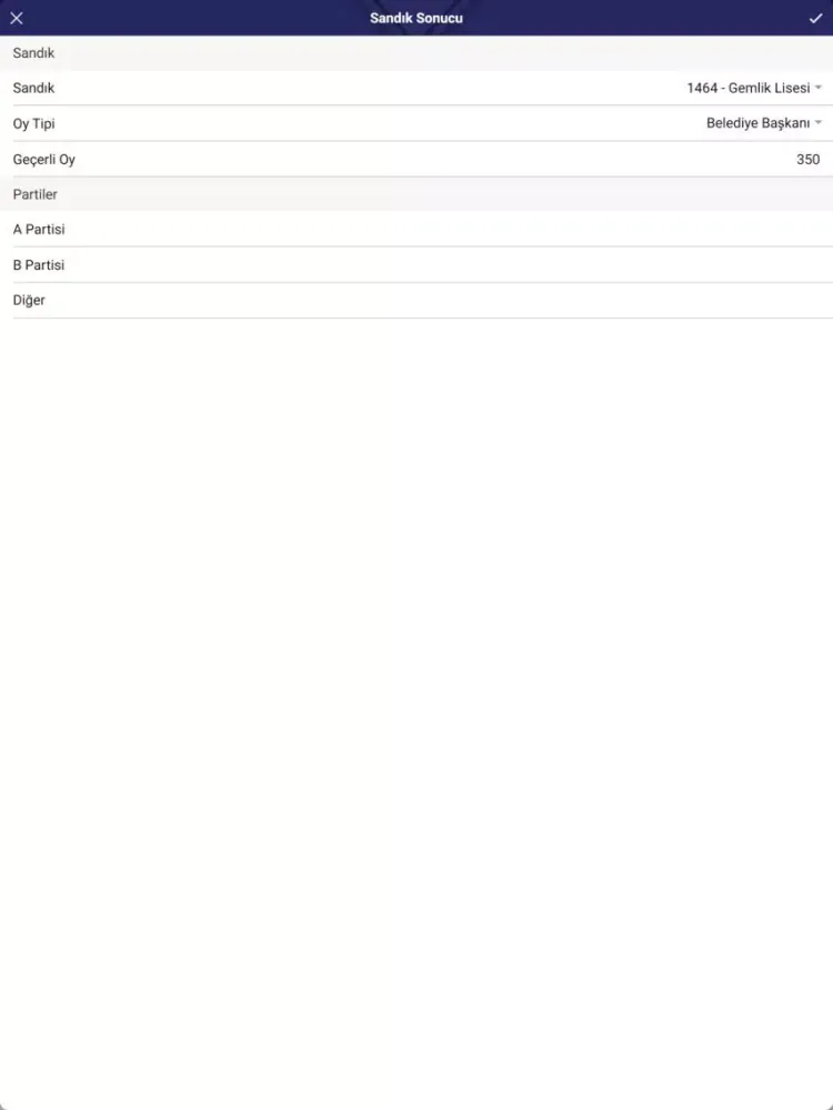 Seçim Yönet iPad 应用截图