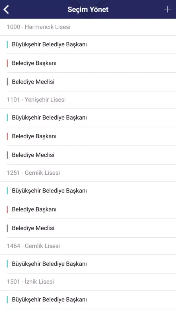 Seçim Yönet应用截图