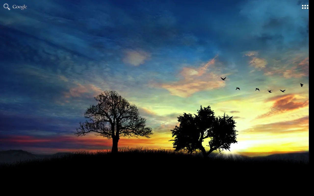 Sunset Hill Live Wallpaper - Free Screenshots