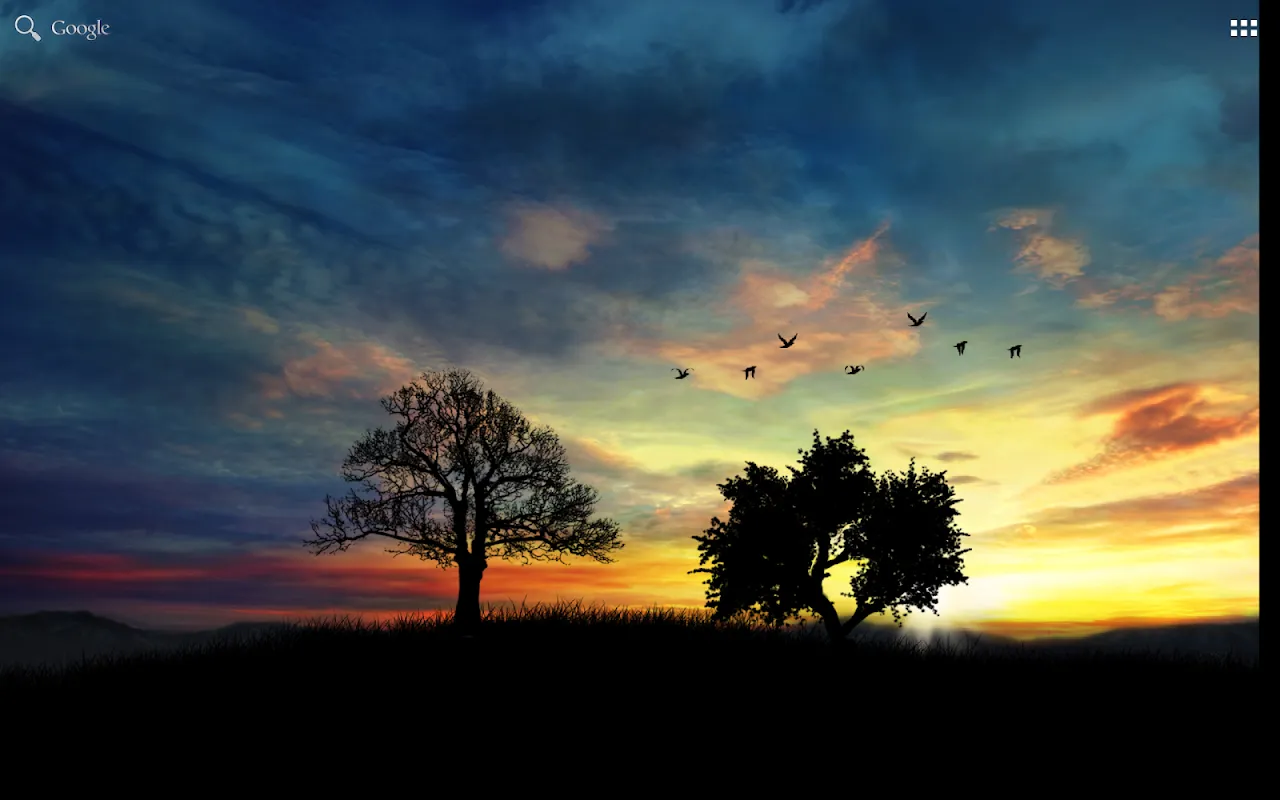 Sunset Hill Live Wallpaper - Free Screenshots