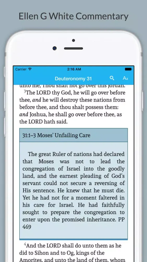 Bible with EGW Comments Screenshots