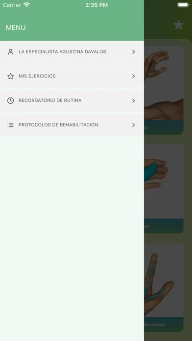 Zrzuty ekranu Terapia de manos