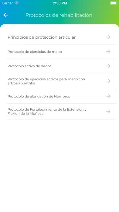 Zrzuty ekranu Terapia de manos