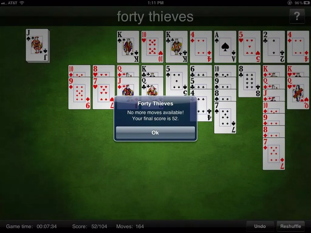 تصاویر Forty Thieves Lite iPad 