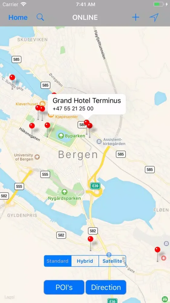 Screenshot di Bergen – Travel Companion