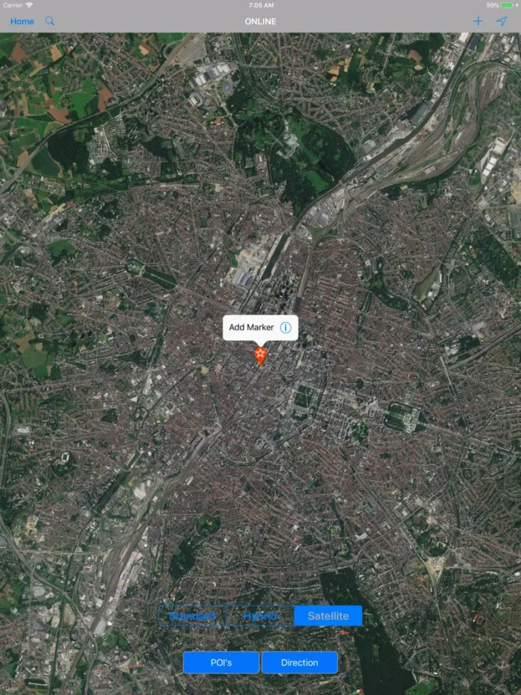 ภาพหน้าจอของ Brussels (Belgium) – City Map iPad 