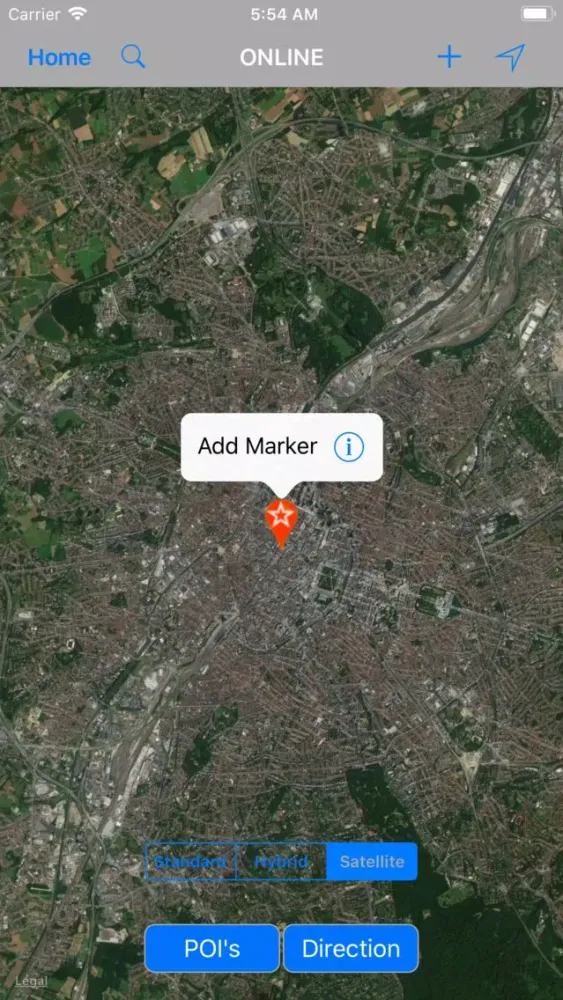 ภาพหน้าจอของ Brussels (Belgium) – City Map