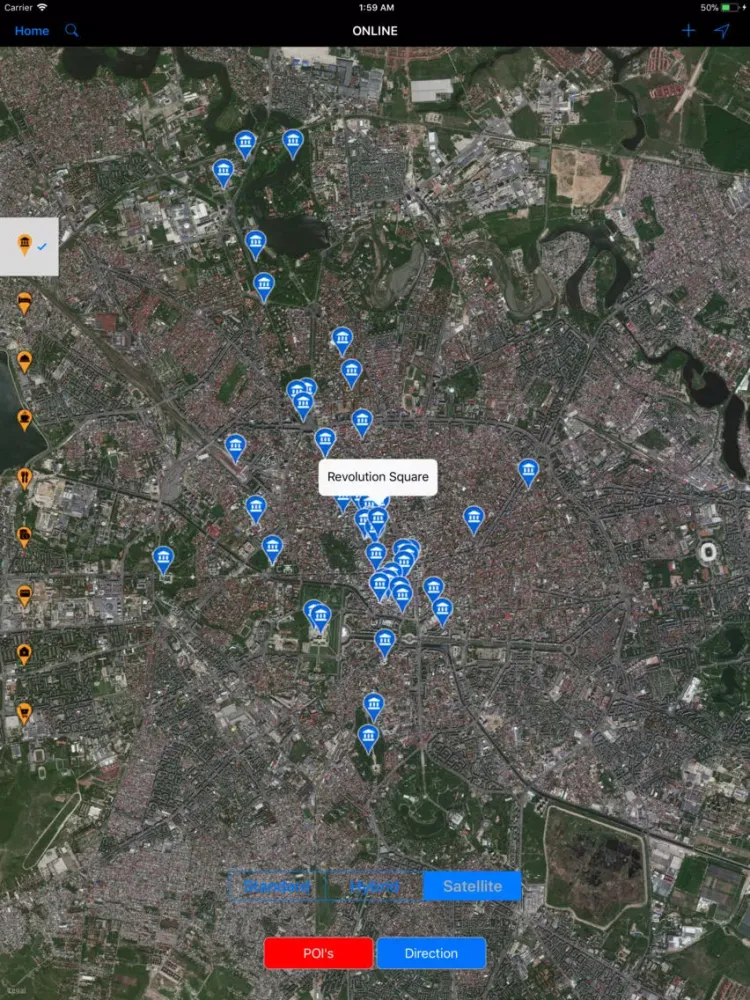 Tangkapan layar Bucharest (Romania) – City Map iPad 