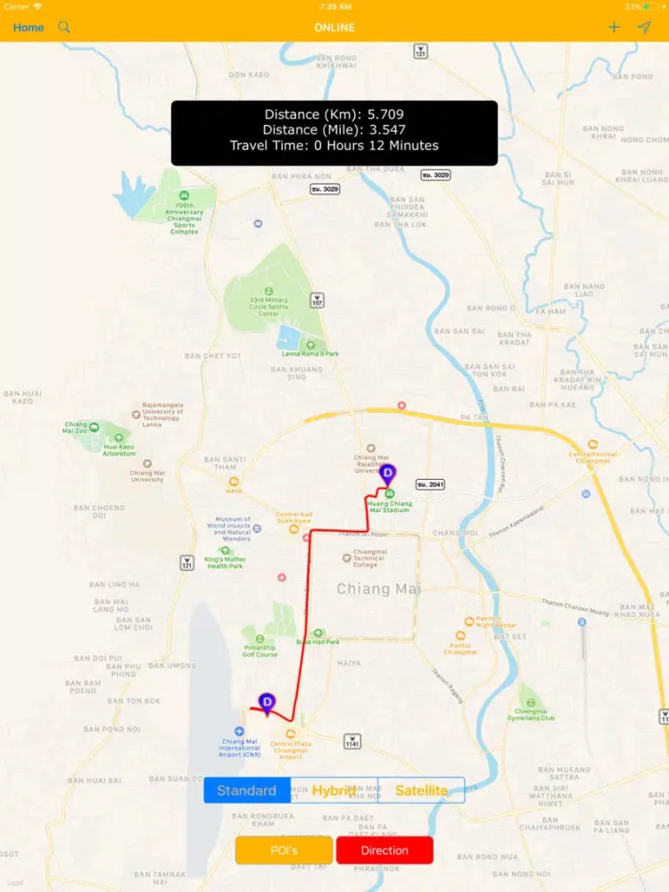 Zrzuty ekranu Chiang Mai (Thailand) iPad 