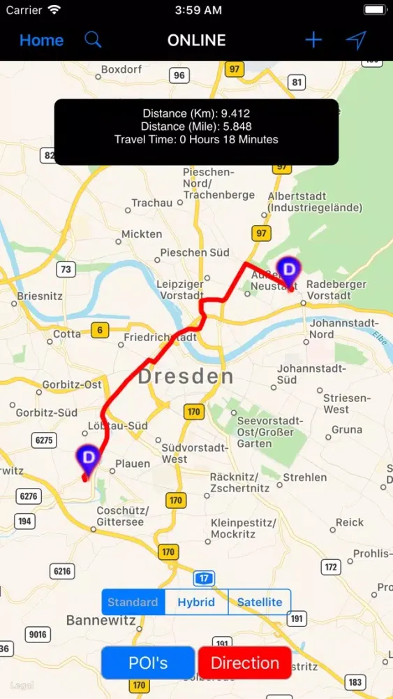Capturas de pantalla de Dresden (Germany) – Travel Map