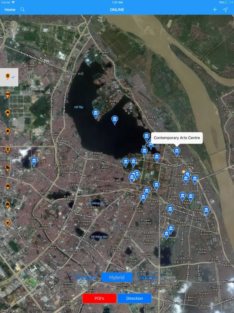 Capturas de pantalla de Hanoi (Vietnam) – City Travel iPad 