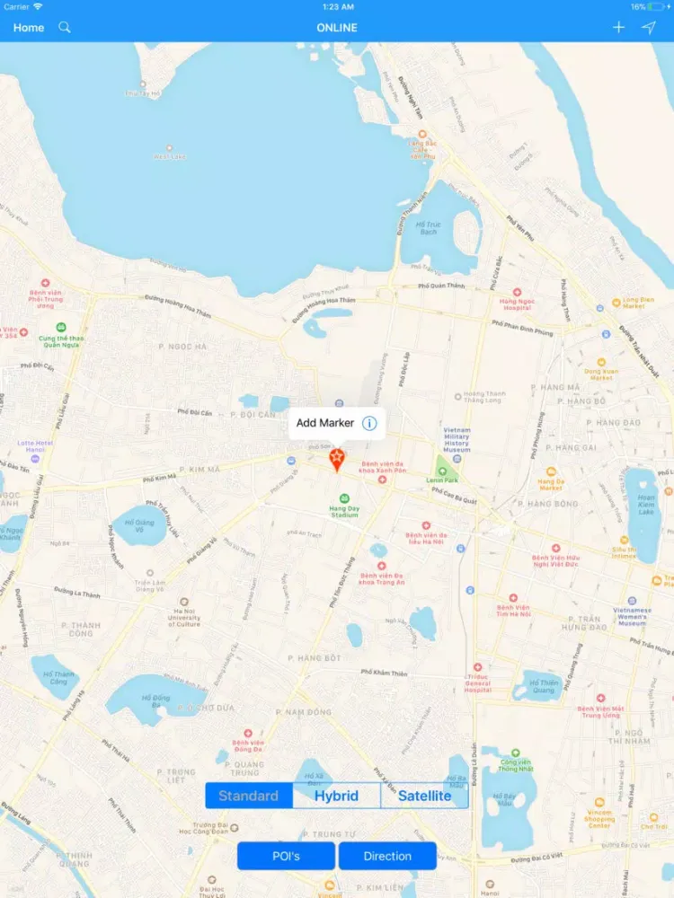 Capturas de pantalla de Hanoi (Vietnam) – City Travel iPad 