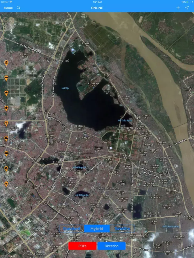 Capturas de pantalla de Hanoi (Vietnam) – City Travel iPad 