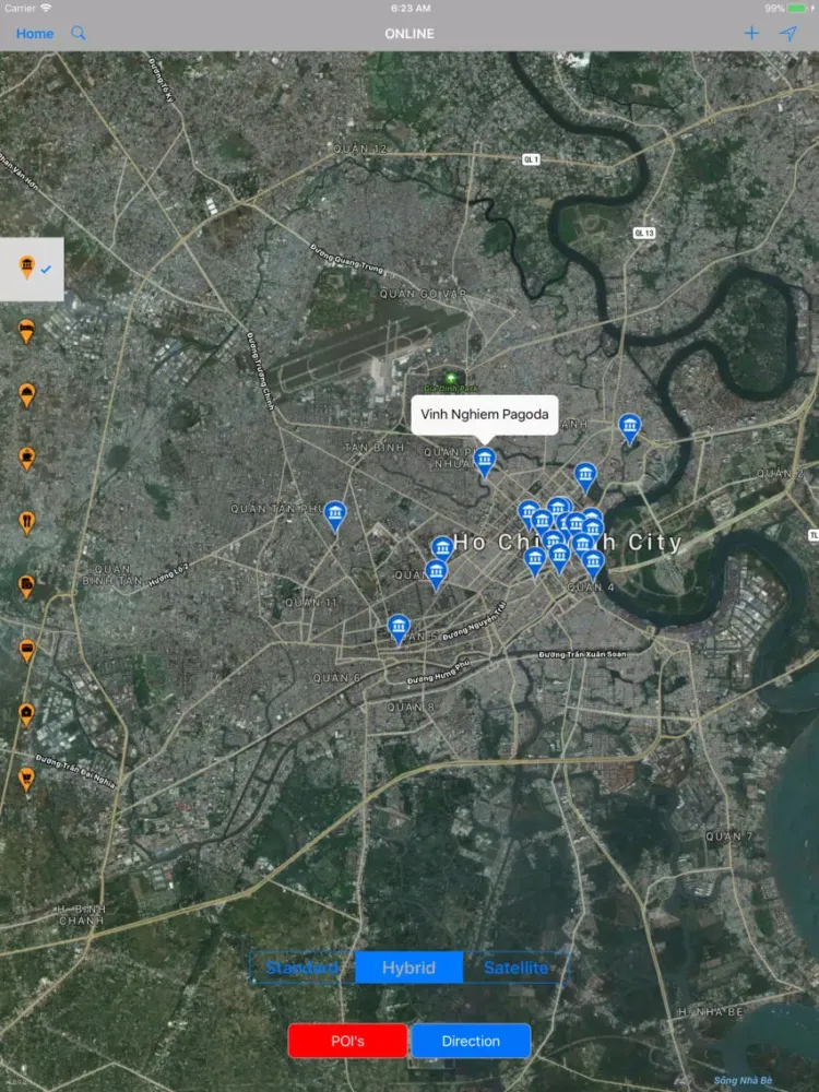 ภาพหน้าจอของ Ho Chi Minh City - Travel Map iPad 