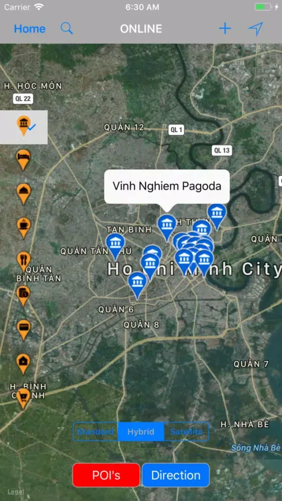 ภาพหน้าจอของ Ho Chi Minh City - Travel Map