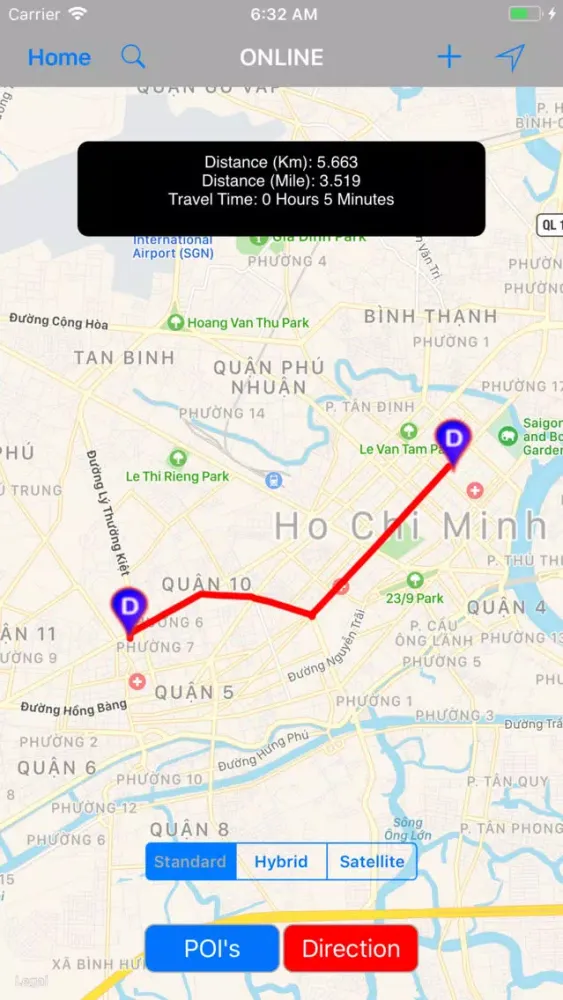 ภาพหน้าจอของ Ho Chi Minh City - Travel Map