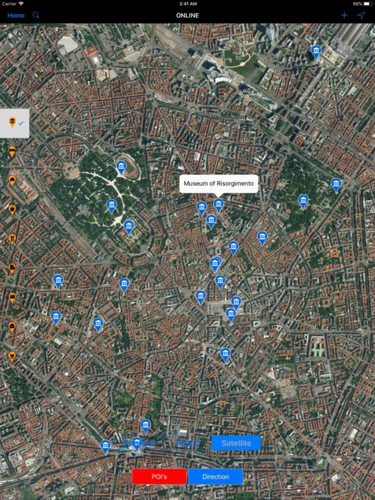 Milan (Italy) - Travel Map iPad  Screenshots