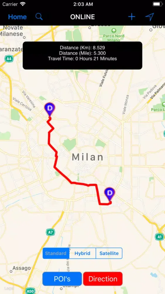 Milan (Italy) - Travel Map Screenshots