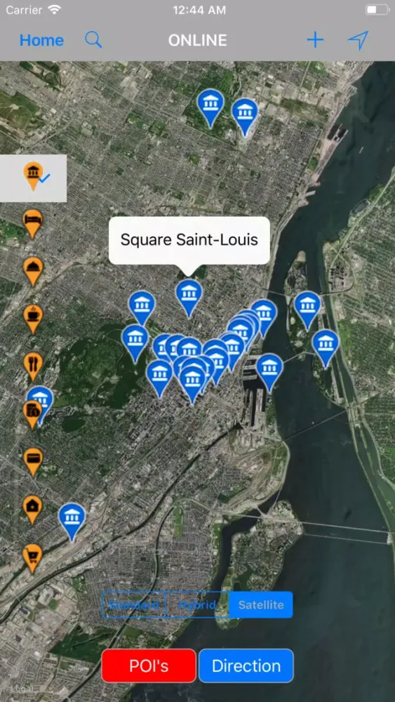 Screenshot di Montreal (Canada) – Travel Map