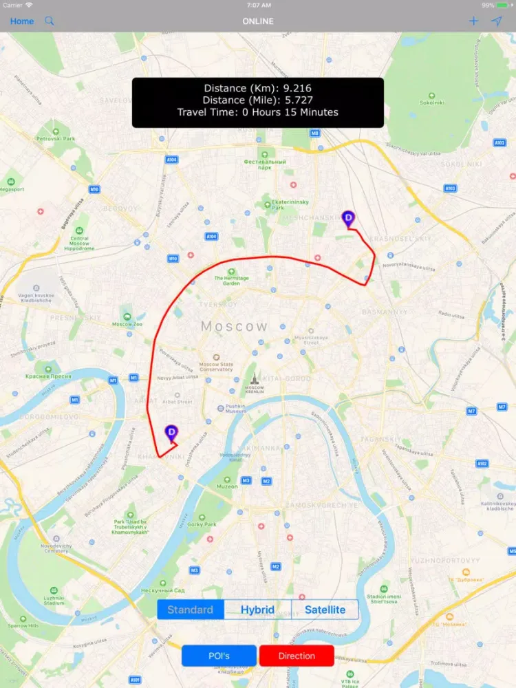 Capturas de pantalla de Moscow (Russia) – City Travel iPad 