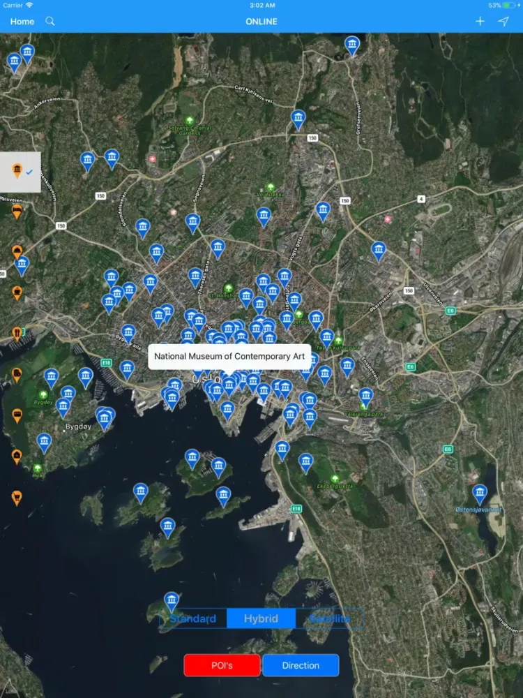 Oslo, Norway – City Travel Map iPad 應用截圖