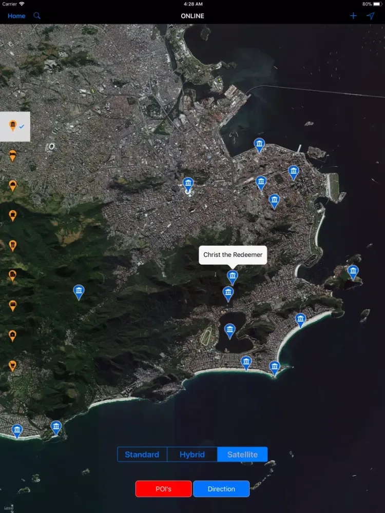 Rio de Janeiro (Brazil) Map iPad  Ekran Görüntüleri