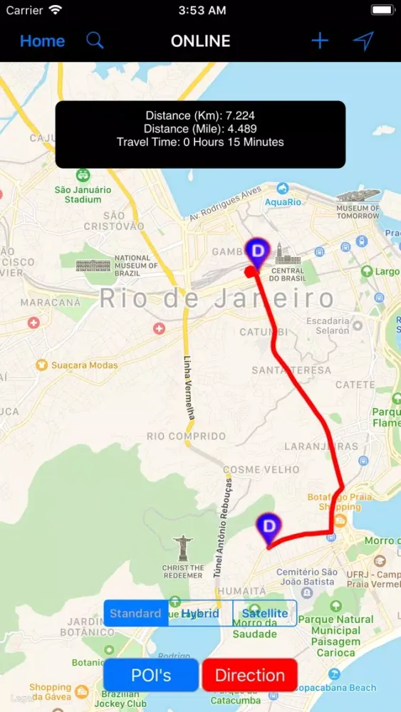 Rio de Janeiro (Brazil) Map Ekran Görüntüleri