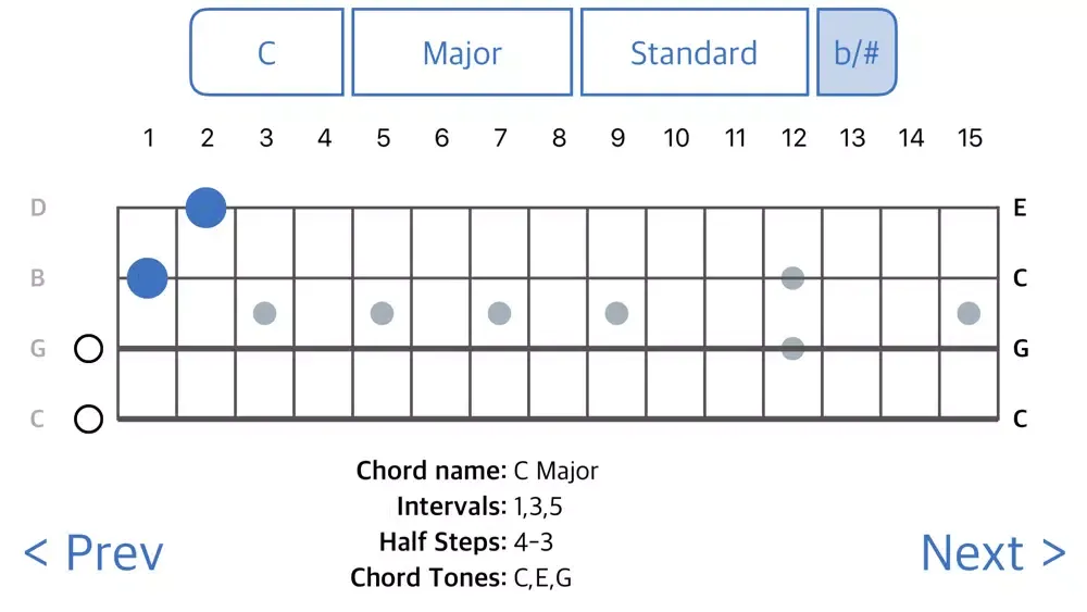 ChordFinder For Plectrum Banjo應用截圖