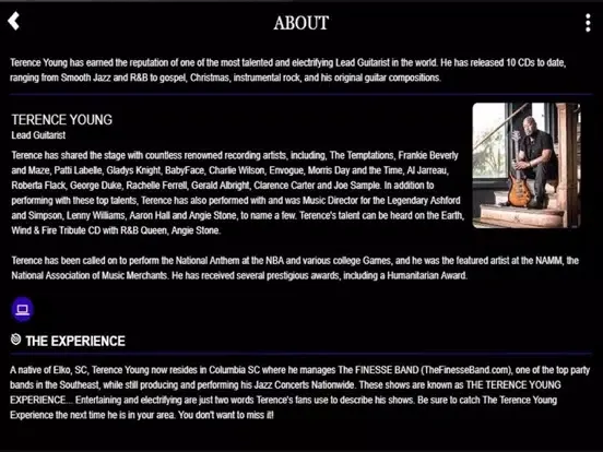 Terence Young Music iPad  Screenshots