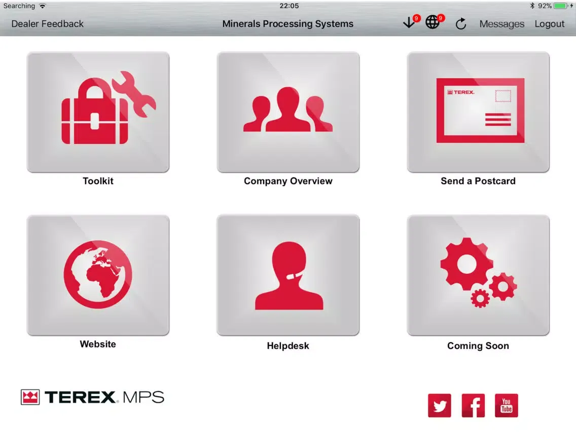 Terex MPS Dealer Tool iPad  স্ক্রিনশট