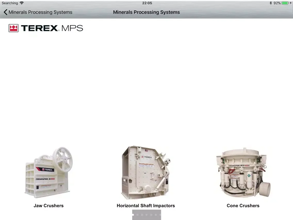 Terex MPS Dealer Tool iPad  স্ক্রিনশট