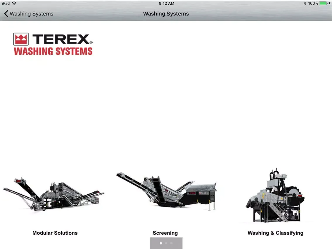 Washing Systems Dealer Tool iPad  Screenshots